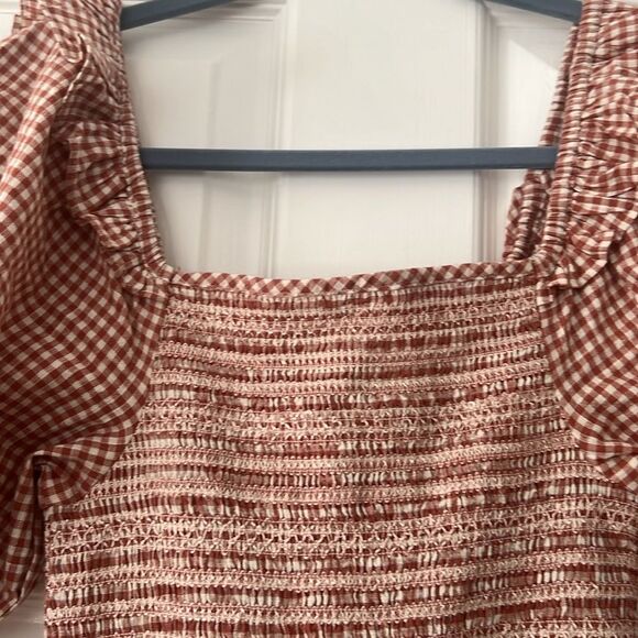 Cleobella Salma Midi Dress - Rose Gingham - Picture 6 of 7